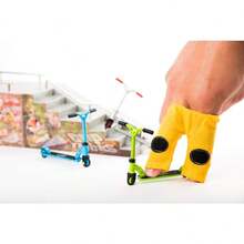 Grip And Tricks - Funbox Fingerboard Park (Stairs Fingerboard Rails) With 1 Finger Skate 8 Fingerboards Wheels And 1 Skateboard - Finger Set 11"X4.5"X4" 6+ Years Old - 1 - View 3