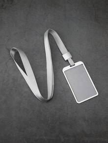 1 件带挂绳的办公卡盒，学校用品，返校 - 金色 - 查看 17