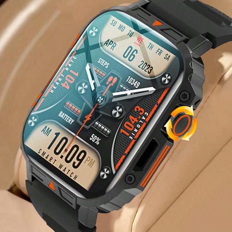 Smartwatch, kabelloses Anrufen/Wählen, verschiedene App-Erinnerungen, geeignet für Männer und Frauen, Sportuhr, Informationserinnerung, für iOS/Android