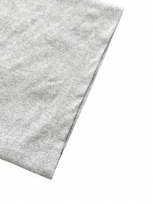 Conjunto de ropa informal para hombre talla grande: Camiseta de manga corta de cuello redondo básica + Pantalones cortos deportivos, Conjunto de estampado minimalista de moda, Atuendos cómodos - Gris - Ver 4