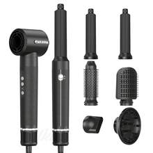 ATOPSKINS Multifunctional All-In-One Hair Styler Set, High Speed ​​Hot Air Blow Dryer Brush Set For Curling, Quick Drying, Straightening - Multifunctional Hair Styling Tool With Multiple Attachments - US A Type Plug(110-127V) - View 14