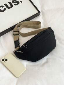 Fanny Pack Crescent-Shaped Chest Bag Large Capacity Sling Bags Crossbody Bag Multifunctional Waist Bags Travel - متعدد الألوان - مشاهدة 6