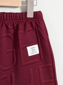 2pcs/Set Boys Daily Casual Outings Solid Color Small Logo Design Regular Fit Round Neck Short Sleeve T-Shirt And Shorts Set, Includes Hanging Bag, Boys Shorts Set For Summer