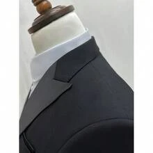 Local Delivery-Pockets, Suitable For Spring And Autumn Seasons.,Men'S Plain Tailcoat Party Style Regular Fit Suit Jacket With Collar, - màu đen - Xem 4