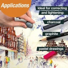 1pc Malleable Eraser, Dough Kneading Stationery, Art Student Sketching, High-Gloss Eraser, School Supplies,Back To School