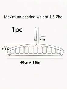 1pc-11 Holes Multi-Functional Seamless Coat Hanger Dormitory Home Hanging Clothes Magic Drying Rack Bedroom Wardrobe Storage Artifacts - Multicolor - View 11