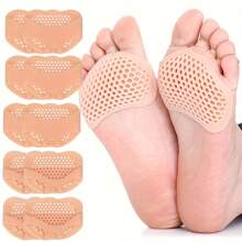 10 piezas Almohadillas de gel de silicona para los pies para alivio del dolor y comodidad - Cojines de soporte metatarsiano