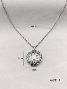 1 Stück vielseitiger hochwertige Vintage Edelstahl Halskette, modischer luxuriöser Nischenschmuckzubehör, kann als Geschenk gegeben werden