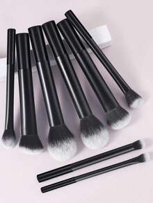 8件套专业化妆刷套装，高品质，包含散粉刷、腮红刷、修容刷、眼影刷、高光刷，打造无瑕底妆的化妆刷工具。化妆刷套装，化妆刷套装，化妆刷套装，全套化妆刷，化妆刷套装，全套化妆工具，化妆刷套装，化妆刷套装，化妆礼盒套装 - 黑色 - 查看 2