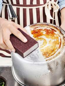 12pcs Diamond Sponge Scrubber, Diamond Sponge Magic Scrubber, Scrubbing And Cleaning Tool For Pots And Pans, Removing Black Dirt And Stains On Stainless Steel Cookware, Diamond Sponge Scrubber, Diamond Sponge Magic Scrubber, Scrubbing And Cleaning Tool For Pots And Pans, Removing Black Dirt And Stains On Stainless Steel Cookware, Kitchen Magic Diamond Sponge - Nano Cleaning Miracle For Dishware Etc., Manual, No Battery Required (Random Color/Style)