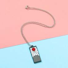 bandai Best-Selling Demon Slayer Pendant Kamado Tanjirou Necklace Boy Anime Cosplay Jewelry Pendant Decoration