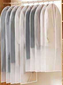 1/5 pezzi (4 misure disponibili) Buste portaabiti richiudibili con cerniera, custodia per abiti, borsa di stoccaggio a prova di polvere e impermeabile per cappotti, giacche, camera da letto, bagno, camera universitaria