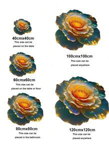 1pc Purple 3D Visual Abstract Flower Shape Mat, Made Of Siliceous Mud With Anti-Slip Bottom, Suitable For Sofa, Bedroom, Bathroom, Living Room, Bedside, Washable & Quick-Drying, Can Also Be Used As Absorbent Coaster