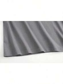 Men's Popular Cotton DIY T-Shirt Giant Mechanical Crab With Silhouetted Figures. - Grey - View 7