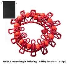 Retractable Portable Clothesline For Travel,Clothing Line With 12 Clothes Clips, For Indoor Laundry Drying Line,Outdoor Camping Accessories,Free Storage Bag,Multiple Color Specifications