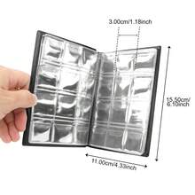 120 Pieces Coins Album Multi-Kinetic PVC Banknotes Coin Collection Book For Collectors Badge Collect Accessories