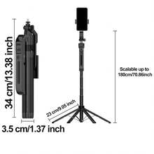 Auto Face Tracking Tripod 360° Rotation - Auto Tracking Phone Holder With Remote, Smart Shooting Phone Stand Moving Tripod For Phone Content Creator Essentials For Video Vlog Live Stream, No App - Black - View 3