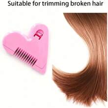 1PC Pink Heart-Shaped Pubic Hair Trimmer, Manual Hair Trimming Comb, Portable Intimate Styling Tool For Women