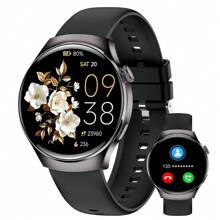 Hot New 1.53" Full Screen Touch, Men & Women Sports Smart Watch, Dial/Answer Calls, Steps Tracking, Calorie Counting, Multiple Sports Modes, Music Control, Remote Camera Control, Alarm, Call & Message Notification, Compatible With Android & IOS Smartphones, Suitable As Holiday Gift