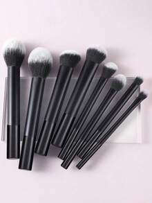 8件套专业化妆刷套装，高品质，包含散粉刷、腮红刷、修容刷、眼影刷、高光刷，打造无瑕底妆的化妆刷工具。化妆刷套装，化妆刷套装，化妆刷套装，全套化妆刷，化妆刷套装，全套化妆工具，化妆刷套装，化妆刷套装，化妆礼盒套装 - 黑色 - 查看 4