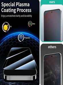 3 包隐私屏幕保护膜，适用于三星 Galaxy，防窥私人钢化玻璃膜，9H 硬度，防刮，无气泡，适合生日、家人、朋友防窥的礼物，手机屏幕保护膜，手机配件