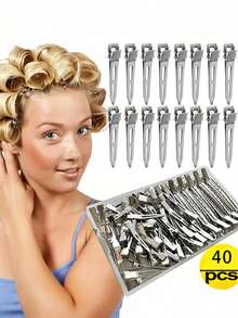 40 Fluffy Hair Clips With Roots, Suitable For Daily Hair Styling, Bangs, Side Clips, And Duckbill Clips For Broken Hair At The Back Of The Head
