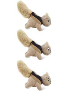 Outward Hound Squeakin' Squirrels Plush Replacement Dog Toys - 3 Pack - 1 - 查看 7