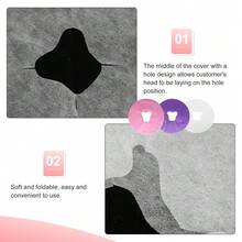 100 pezzi Federe per cuscini da massaggio rotondi, portatili e facili da usare, cuscini da tavolo da massaggio morbidi e confortevoli, adatti come cuscini per poggiatesta per massaggi in centri benessere e letti da massaggio domestici, adatti per l'uso quotidiano e i viaggi