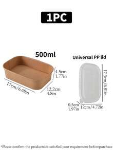 10/5/1 件/套 一次性纸质食品储存盒，带透明 PP 盖，防尘防虫，外卖午餐盒，餐厅外卖盒，家用烧烤，早餐，面包，零食服务盒，冰箱食品储存容器，纸质材料，防漏，户外野餐盒，适用于家庭厨房，餐厅，旅行