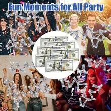 New Upgraded Version Of Movie Props Money, High Quality | Simulation Of $100 Props Bill, For Party Games Party, Film And Television Music Shooting - The Best Gift For Parties, Weddings, New Year, Birthdays, Game Activities - 4stack = 400 pieces - View 2