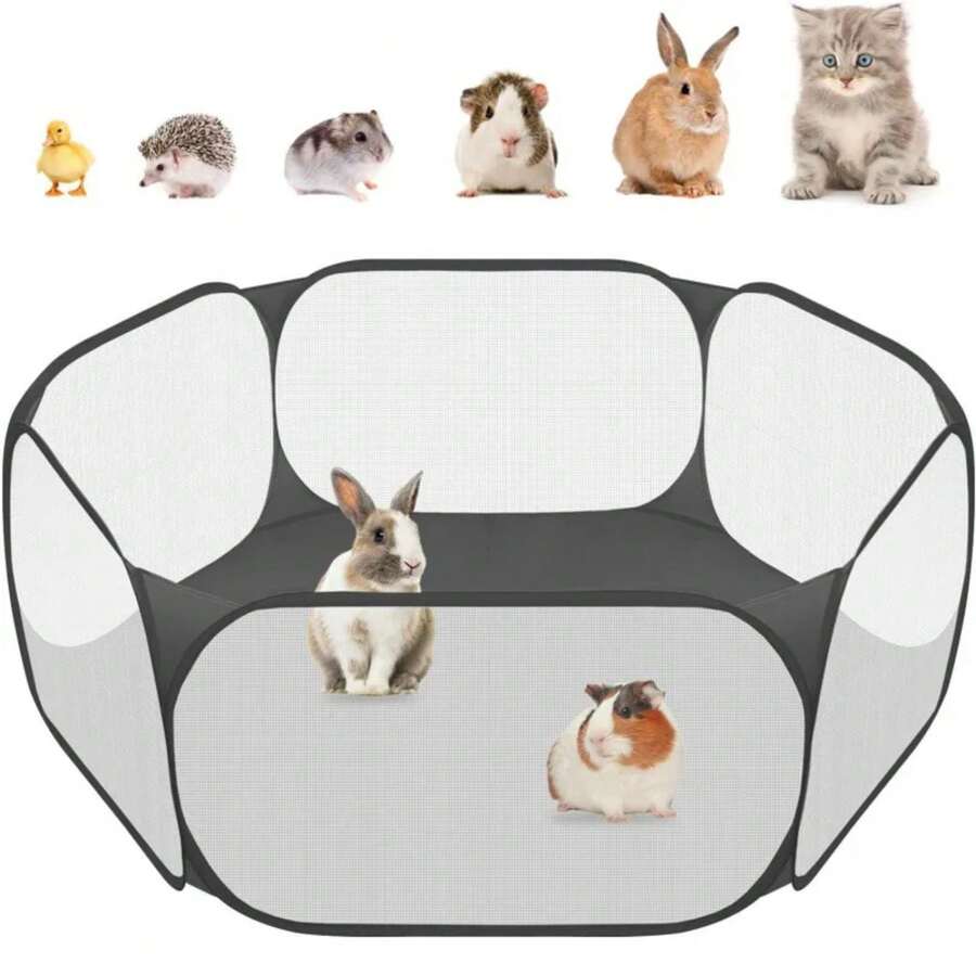 Portable Small Pet Cage Transparent Cat And Dog Cage Tent Pet Playpen ...