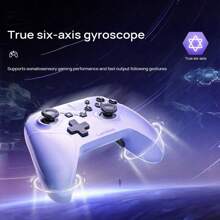 Lenovo S06 Wireless Game Controller Dual Hall 3D Joystick Six-Axis Somatosensory Gyroscope Support Switch/PC/Mobile Phone Burst TURBO Non-Slip Grip No Delay E-Sports Grade Handle