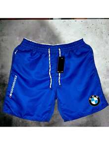 Bermuda Men's Mauricinho Model - B.M.W - Sporty Ideal For Gym Running And Beach Summer Promotion - 寶藍色 - 查看 1