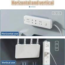 2pcs Max 13.2lbs Double Sided Wall Hangers, Outlet Holder, Wall Mount Hooks, Home Hanger, Bathroom Accessory, Kitchen Storage Utensils, Room Decoration, Suitable For Kitchen, Restaurant, Party, Camping, Gathering, Gift For Friends, Family Gift