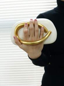 Vintage Metal Decor Clutch Box Bag, New Burgundy Bride Wedding Party Handbag, Women's Chain Shoulder Crossbody Bag For Teen Girls Women College Students,Rookies & White-Collar Workers Perfect For Office,College,Work ,Business,Commute,Outdoors, Travel, Outings, For Party, Wedding, Prom, Dinner