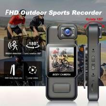 2025 180° Rotating Lens Action Camera With Enhanced Night Vision, 1080P HD Video, Motion Detection, Loop Recording, 1000mAh Rechargeable Battery & Color Display For Outdoor Sports, Travel, Pets, Everyday Use, Travel Recording Device | Sleek Camera Design | Highresolution Capture