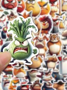 SCXXBSW 50 buah Stiker Grafiti Kartun Lucu dan Menakutkan untuk Dekorasi Botol Minum, Laptop, Koper, Stiker Tahan Air - MultiWarna - View 7