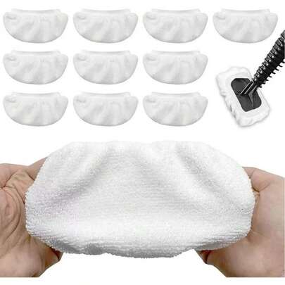 4pcs Ultra-Fine Fiber Fabric Suitable For Handheld Steam Cleaner, Washable And Reusable Steam Cleaning Replacement Cloths, Cleaning Accessories, Household Cleaning Supplies, Room Decoration, Can Be Used To Prevent Oil Stains, Garbage, Etc., Suitable For Kitchens, Restaurants, Parties, Gatherings, Travel, Family Gifts, Home Gifts