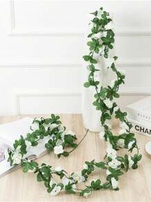 1/5 Stücke 240cm künstliche Rosengirlande DIY Gartenpflanzen Seidenblumen Faux Gefälschte Rosengirlande Hochzeit Outdoor Hängende Blumen Efeu Dekoration Zuhause Schlafzimmer, Wohnzimmer, Badezimmer, Wanddekoration Material Outdoor Garten Geburtstags Party Valentinstag Dekoration