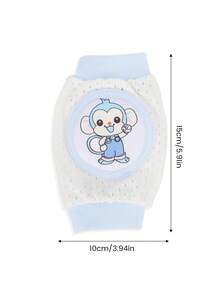 2pcs Baby Knee Pads, Toddler Crawling Knee Protector, Summer Thin Knee Guard For Infants, Anti-Skid Knee Elbow Pads For Children - Blue - View 7