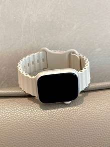 1pc Starlight Color Sports Silicone Watchband Compatible With Apple Watch Band 42mm 38mm 40mm 41mm 44mm 45mm 46mm 49mm, Fashion Smart Watch Replacement Watch Strap For Series Ultra2 Ultra SE2 SE 10 9 8 7 6 5 4 3 2 1 For Women Men