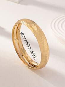 1 Pieza Brazalete de resina grueso de color verde mezclado, Conjunto de brazaletes anchos exagerados dorados para mujeres, Puños elegantes de moda, Banda de brazo, Conjunto de brazaletes minimalistas de moda, Joyas adecuadas para atuendos diarios