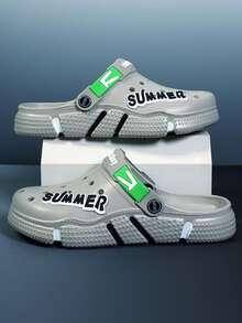 Herrsandaler med tjock sula, halkfri, slitstark, avslappnad och andningsbar, bekväm sandal - FT812-2 - Visa 30