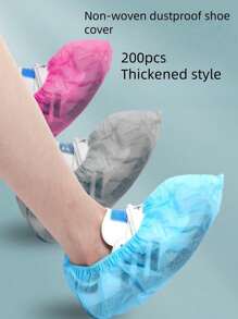 100 pièces Couvre-chaussures jetables en non-tissé rembourrés, antidérapants, résistants à l'usure et imperméables pour salles informatiques, laboratoires, ateliers sans poussière, pour étudiants, adultes et enfants