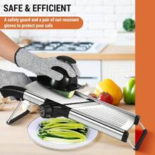 Professional Mandoline - Versatile Slicer With Adjustable Straight, Waffle, And Julienne Blades, Extra-Wide Stainless Steel Deck, Hand Guard, Non-Skid Feet, And Space-Saving Design - 1 Sentence - View 1