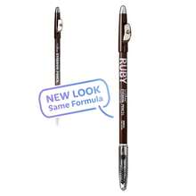 Lápiz de cejas Ruby Kisses GoBrow, de madera, afilable, de larga duración, que crea cejas de aspecto natural. Paquete de 3 (Marrón oscuro) - Marrón negro - Ver 10
