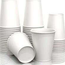 56/50/40/30/25/20/10pcs Thick Disposable Paper Cups, Suitable For Sampling, Advertising Promotion, Coffee/Milk Tea, Heat-Resistant & Leak-Proof, Great For Brand Promotion!