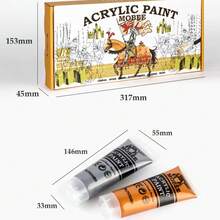 8 pièces MOBEE Ensemble de marqueurs acryliques professionnels métalliques & classiques, convient pour les débutants en apprentissage et les artistes professionnels pour la peinture avancée, cadeau de Noël et du Nouvel An, couleurs vibrantes faciles à utiliser, très beau - Ensembles - Voir 12