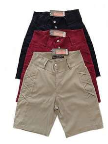 Women's Bermuda Shorts In Bengaline With Lots Of Elastane Fits Really Well - 黑色 - 查看 1