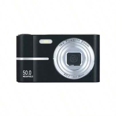 Digital Camera  HD Compact Child Camera with 32GB Card 20X Digital Zoom 2.7 Inch Screen Rechargeable Portable Teenager Camera for Student, Adult, Beginner Gift